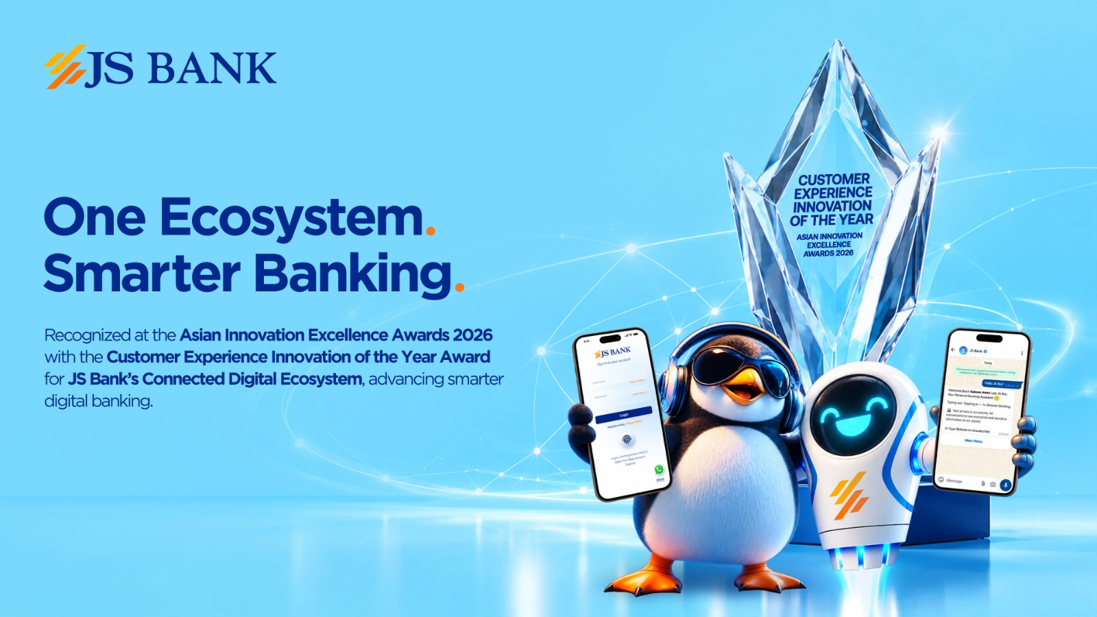 JS Bank Wins Customer Experience Innovation of the Year at Asian Experience Awards 2026  